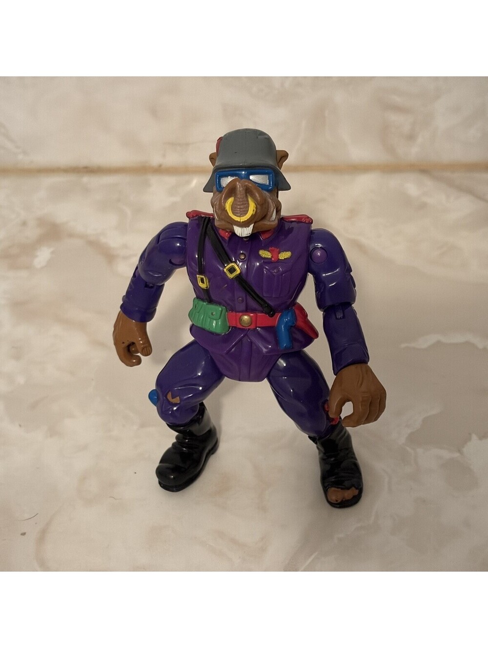 Vintage 1992 Teenage Ninja Turtles TMNT Private Porknose Bebop Action Figure Toy